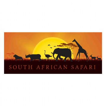 safari sunset apron image